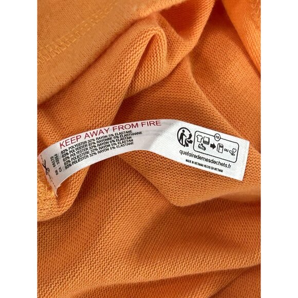 Out From Under Crop Cardigan Sz M Orange Plush Soft Cropped Button Up Cardigan - Picture 8 of 8